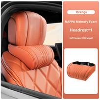 Latex Memory Foam Car Neck Pillow For BMW 3Series 5Series X3 X5 X7 X1 X2 Car Modification Accessories Car Seat Cushion Set 2Pc Headrest WHITE black
