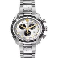 Versace vyriškas Ray Chronograph kvarcinis laikrodis 44mm VE2I00321 sidabras