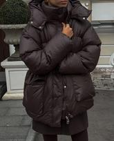 Cozy European & American Solid Color Hooded Cotton Jacket – Warm, Comfortable, and Stylish Large