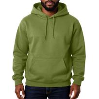 Men's  Solid Color  Adding Fleece  Loose  Hooded Hood  Hoodie XL beige