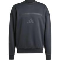 Adidas Solid Color Crew Neck Casual Sports Pullover Long Sleeve Sweatshirt Men sweatshirt Black JE7536 S gray