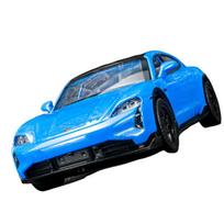 1/36 Porsche Taycan Turbo S Cross Turismo Alloy Sports Car Model Diecast Metal Race Car Vehicles Model Sound Light Kids Toy Gift žalia