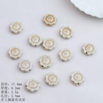 Big beads, special-shaped loose beads, ceramic necklace, bracelet, beaded accessories, handmade DIY creativity, manufacturer beige