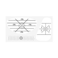 50Pcs Golf Impact Tape Label Golf Club Impact Stickers for Iron Wood Fairway Clubs Self-Teaching Sweet Spot Golf Training Sets gray