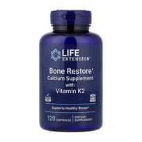 Life Extension Bone Restore with Vitamin K2 Capsules, 120 Count 120 pcs - 1 ea