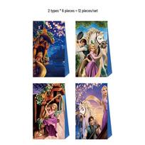 Rapunzel gimtadienio vakarėlio saldainių ir dovanų maišeliai - Kraft popieriaus reikmenys blue