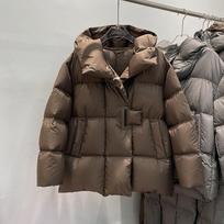 Žieminė 90% baltųjų ančių pūkų striukė moterims, madinga, moteriška, stora, šilta, pūkuota parka, laisva pūkinė striukė, viršutinis drabužis M smėlis