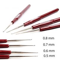 Accessories Wig Making Tools Hook Needle Micro Hook Hair Making Tools Dreadlock Crochet Needles gray