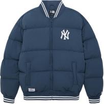 New Era FW25 MLB Series New York Yankees Patch Embroidery Brand Logo Casual Baseball Collar Jacket Down Jacket Unisex jackets 14860830 M black