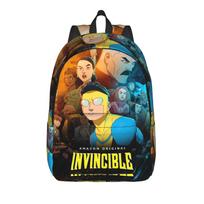 Invincibles Comic Classical Backpack Sports Student Hiking Travel  Daypack for Men Women Laptop Shoulder Bag 14 inches yellow