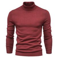 Men S Casual Solid Long Sleeve Turtleneck Pullover Sweater S