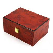 Premium Wooden Watch Box With Glossy Lacquer Finish Vintage Jewelry Storage Case Men Women Gift Wine Red Size 1 brown