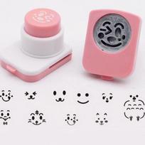 Sushi Tools Cartoon Rice Ball Molds Diy Smiling Face Shape Sushi Maker Mould Seaweed Cutter Rice Ball Kitchen Bento Decoration one size gray