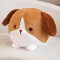 Cute Dog Doll Shiba Inu Teddy Puppy Doll Children Sleeping Pillow Plush Toys Girls Holiday Gifts 30*25cm 0.35kg white