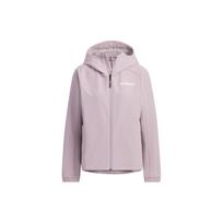 Adidas Wind.Rdy Softshell Brushed Jacket Solid Color Logo Outdoor Sports Softshell Jacket Women Jacket Lilac IW2789 XL white