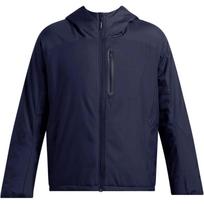Under Armour Solid Color Hooded Zip-Up Long Sleeve Jacket Men jackets Navy-Blue 1388902-410 M black