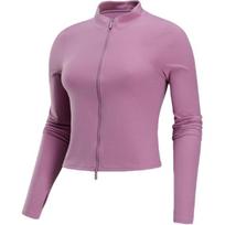 Nike Zenvy Dri-Fit Zip Long Sleeve Solid Outdoor Stand Collar Casual Sports Jacket Women Jacket Gray Purple Red FV7424523 S pink