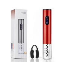 Aliuminio lydinio elektriniai raudonojo vyno atidarytuvai Nešiojami virtuvės reikmenys Įtaisai Buitinis automatinis vyno butelio atidarytuvas (AA)Battery Operated juoda
