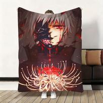 Amine T-Tokyo Ghoul Classic Movie Throw Flannel Fluffy Soft Blanket Warm Skin-Friendly Throw for Sofa Bed Office Nap Winter 30x40in gray