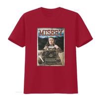 Misery Stephen King Horror Movie Inspired T Shirt Vintage Royal Typewriter Gun Design vintage Washed streetwear graphic Soft 4XL black