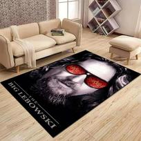 The Big L-Lebowski Pattern Carpet for Living Room Non-Slip Floor Mat for Kitchen Bedroom Laundry  Entrance Floor Decor Doormat 40x60cm gray
