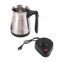 Coffee Maker Stainless Steel 500ml Coffee Machine with Handle 5 to 6 Cups Capacity Coffee Pot for Home Travel gray