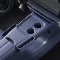 Silicone Center Console Mat for Leapmotor A10 - Non-slip, Anti-drop Storage Box, Fits 26 Models black