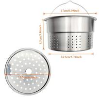 Stainless Steel Steamer Rack Insert For Pot Thermomix Tm7 Tm5 Tm6 Rice Cooker Steaming Basket home Kitchen Accessories white