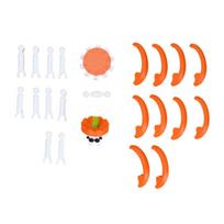 Transformable Pumpkin Figurines Pumpkin Spider Bot Assembly Model Gift 3D Printed Pumpkin Ornaments