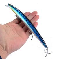 18Cm 24G Big Long Fish Minnow Sea Fishing Lure Bait 3D Eyes Strong Hooks Lures C