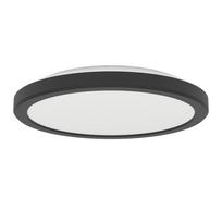 Plafoninis LED šviestuvas EGLO TESTARA-E, 10W, 3000K, 1500lm, juodos sp, Ø21x3cm