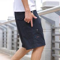 6XL Cotton Cargo Shorts Men's Lightweight Breathable Solid Color Drawstring Waist with Zipper Pockets Casual Summer Short Pants 6XL