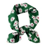 Cotton Linen Head Scarf for Women Printed Bandana for Hair Wrapping Fashion Handbag Accessory Square Hair Scarf gIFT brown