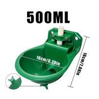 Sheep Goat Drinker Bowl With Valve Automatic Drinking Bowl plastic Water Fountain Cattle Sheep Dog Feeding Equipment black