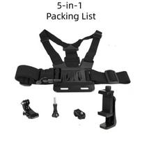 5in1 Harness Camera Phone Chest Strap Mount for GoPro Hero 13 12 11 10 9 8 DJI Osmo Action 6 5Pro 4 3 Insta360 X5 X4 X3 Ace Pro3 juoda