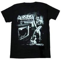 Asking Alexandria Band Albums Cotton T-Shirt For Men Women XXXL gray