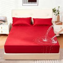 Tencel Mattress Protector Waterproof Mattress Protector | Breathable and Moisture Protection, Washable Incontinence Pad Waterproof Fitted Sheet Sheet 140X200x30cm