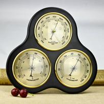 Wall Mounted Household Barometer Thermometer Hygrometer Weather Station Hanging No Battery Required Home Weath beige