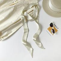 Solid Color Long Silk Scarf Accessories Streamer Neck Long Silk Scarf With Shirt Tie Bag Silk Scarf Headband 150*5cm