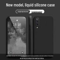 Xiaomi 9 Lite Liquid Silicone Cube Case: Solid Color, Drop-Proof, All-Inclusive Soft Cover. 1 case for Xiaomi 9 Lite