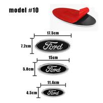Automobilio variklio dangčio priekinės grotelės, bagažinės galinės emblemos logotipas, lipdukas, skirtas Ford S MAX Ranger Focus Fiesta Mondeo Kuga Mustang KA Ford&11.4x4.5cm black