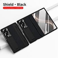 Premium Leather Case Galaxy Z Fold8 Ultra With Built-in Stylus Slot Shockproof Protection Hidden Stand FOLD5 beige