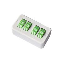 4 Digit Board Game Life Counter Mini Self Discipline Tabletop Sports Score Counter Adjustable Wheel Flexible Tally Tracker white