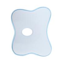 Kūdikio formavimo pagalvė nuo plokščios galvos, pagaminta iš atminties putų, su minkštu centrine skylute, ergonomiška kūdikio miego pagalvė white
