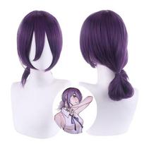 Chainsaw Man Reze Cosplay Wig Horsetail Halloween Party Role Play Props 130 Degrees Heat Resistant blue