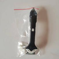 3-in-1 Silicone Caulking Tool: Stainless Steel Head, Sealant Cleaner & Scraper gray