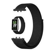 Nailoninė laikrodžio apyrankė, skirta Samsung Galaxy Fit3, reguliuojama kilpa, elastinė juosta, apyrankė, Samsung Galaxy Fit 3 laikrodžio apyrankės priedai For Galaxy Fit 3 juoda