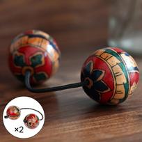Rankinis purtytuvas Smėlio kamuoliukai Muzikos instrumentas Šventei Vasaros vakarėliui 2 Pairs black