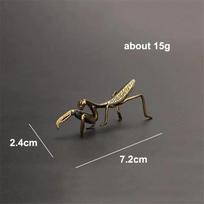 New Brass Mantis Statue Miniature Pure Copper Office decor Retro Pure Copper Figurines High Quality Vintage Brass Figurine auksas