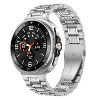 Metalinės apyrankės Samsung Galaxy watch 8/8 classic 40mm 44mm 46mm Nerūdijančio plieno apyrankė-grandinėlė correa Galaxy watch 8 Apyrankės Watch 8 Classic 46mm gray